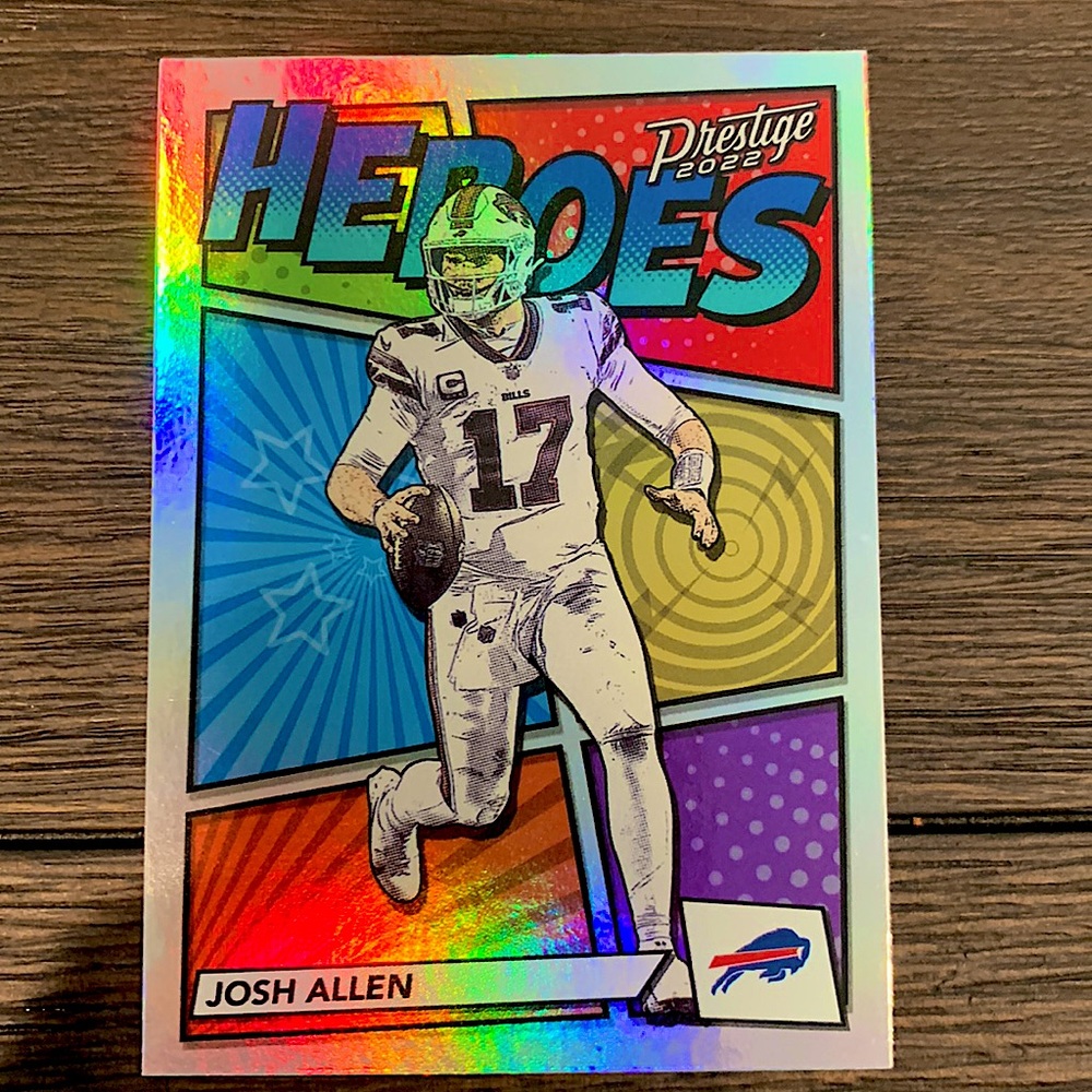 2022 prestige Josh Allen hero’s card